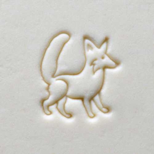 MKM Pottery Tools Scm 2.5 cm Medium Round Cat Pottery Stamp