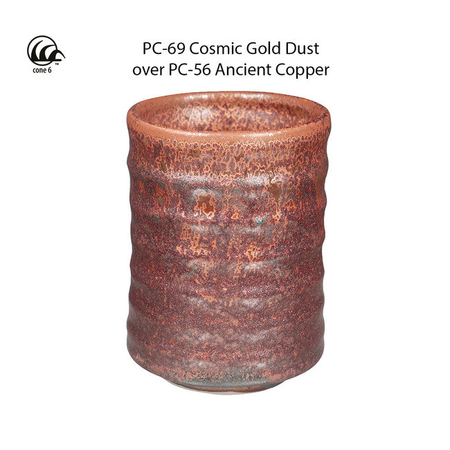 Cosmic Gold Dust Potter's Choice Cone 5 Glaze (Pint) Amaco PC-69