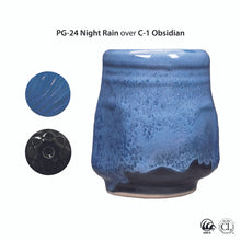 Load image into Gallery viewer, Night Rain 35549N Phase Glaze Cone 5 (Pint) Amaco PG-24