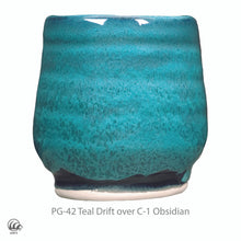 Load image into Gallery viewer, Teal Drift 35546K Phase Glaze Cone 5 (Pint) Amaco PG-42