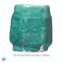 Load image into Gallery viewer, Teal Drift 35546K Phase Glaze Cone 5 (Pint) Amaco PG-42
