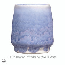 Load image into Gallery viewer, Floating Lavendar Phase Glaze Cone 5 (Pint) Amaco PG-55