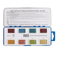 Load image into Gallery viewer, Semi-Moist Underglaze Set #110 Amaco 41216E
