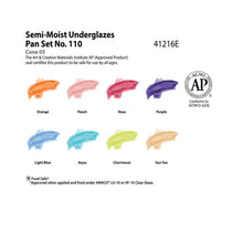 Load image into Gallery viewer, Semi-Moist Underglaze Set #110 Amaco 41216E