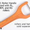 Load image into Gallery viewer, MKM Large Handle Roller Diagonal Waves RL-014