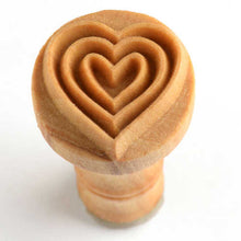 Load image into Gallery viewer, MKM Medium Round Triple Heart Stamp SCM-038