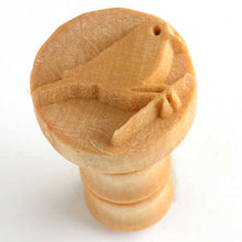 Load image into Gallery viewer, MKM Medium Round Stamp Bird on Wire SCM-148