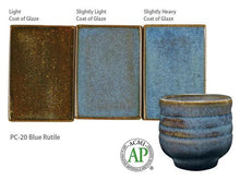 Load image into Gallery viewer, Blue Rutile 35401D Potter&#39;s Choice Cone 5 Glaze (Pint) Amaco PC-20