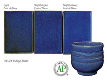 Load image into Gallery viewer, Indigo Float 35430R Potter&#39;s Choice Cone 5 Glaze (Pint) Amaco PC-23