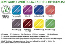 Load image into Gallery viewer, Semi-Moist Underglaze Set #109 Amaco 41214S