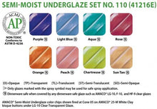 Load image into Gallery viewer, Semi-Moist Underglaze Set #110 Amaco 41216E