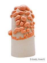 Load image into Gallery viewer, Pastel Orange Gumdrop Ritual Glaze Pint Cone 5-6