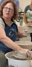 Load image into Gallery viewer, Beginning and Intermediate Wheel Throwing Class in Studio B with Jill MONDAYS, 5 WEEK CLASS on June 29-July 27 from 5-8pm