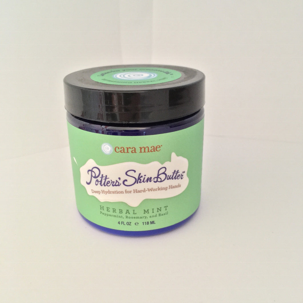 Herbal Mint Potters' Skin Butter 4 oz jar