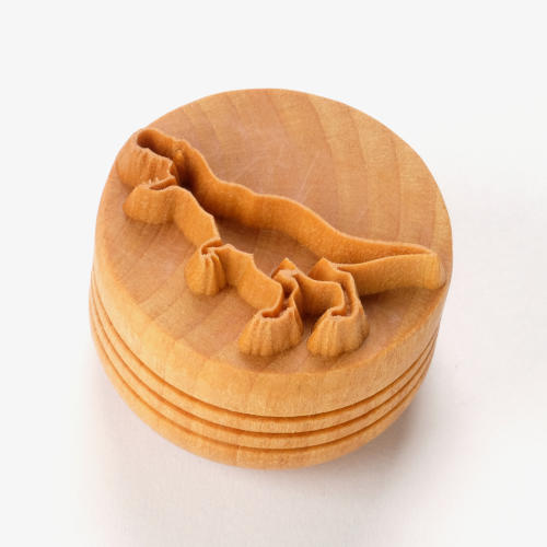 MKM Large Round Stamp T-Rex Dinosaur SCL-166