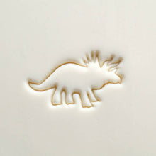 Load image into Gallery viewer, MKM Large Round Stamp Triceratops Dinosaur SCL-165