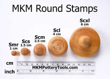 Load image into Gallery viewer, MKM Large Round Stamp Resting Butterfly SCL-146