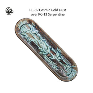Cosmic Gold Dust Potter's Choice Cone 5 Glaze (Pint) Amaco PC-69 34040S