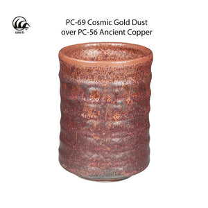 Cosmic Gold Dust Potter's Choice Cone 5 Glaze (Pint) Amaco PC-69 34040S