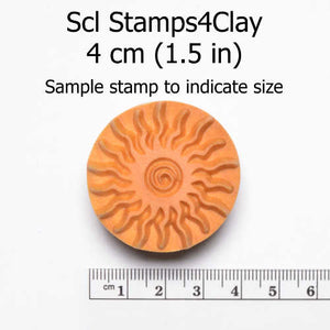 MKM Large Round Stamp Resting Butterfly SCL-146