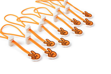 Soolla Studio Ties - Orange Peace Sign Design