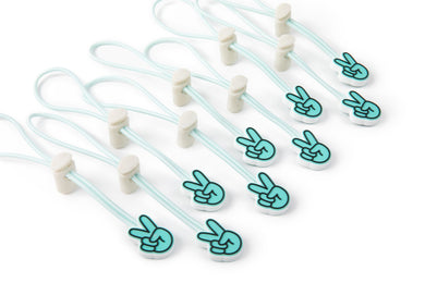 Soolla Studio Ties - Blue Peace Sign Design