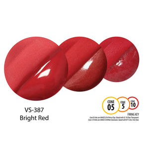 Bright Red Velvet Sprayz Underglaze Cone 05-10 VS-387 (10 Oz)