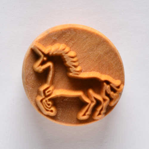 MKM Large Round Stamp Unicorn 1 SCL-056