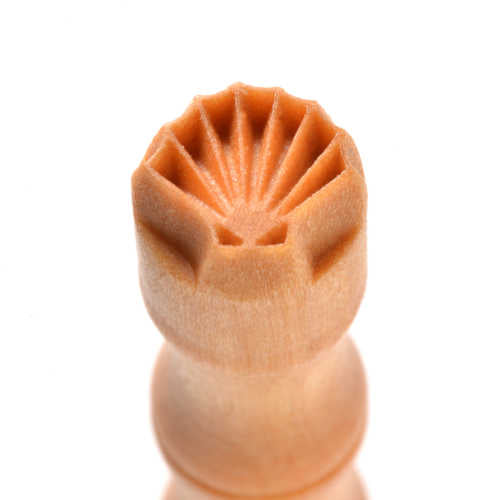 Mini Round Stamp Scallop Shell SMR-046
