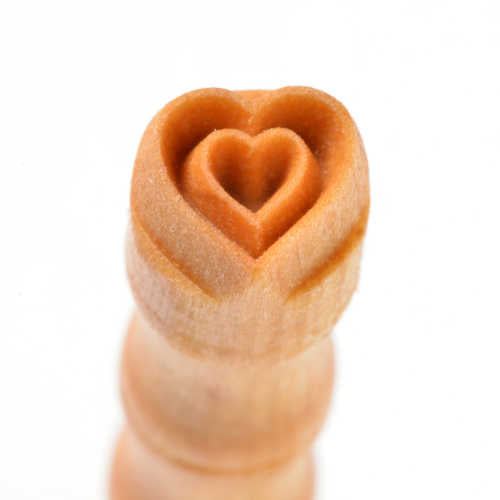 Mini Round Stamp Heart in Heart SMR-069