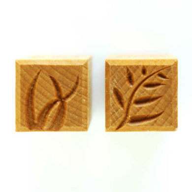 MKM Medium Square Stamp Leaves and Grass Ssm-009