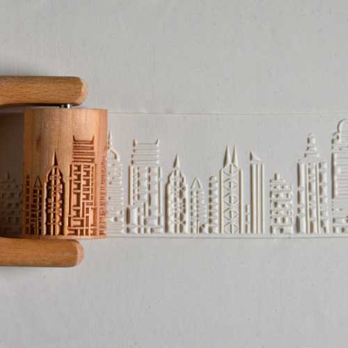 MKM Large Handle Roller Cityscape RL-015