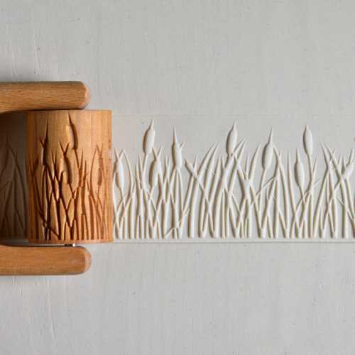 MKM Large Handle Roller Cattails RL-024