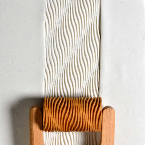 MKM Large Handle Roller Diagonal Waves RL-014