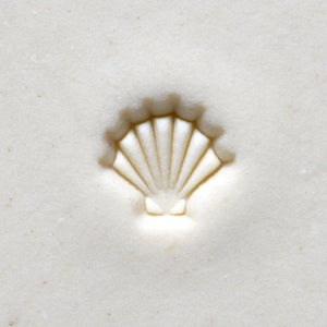 Mini Round Stamp Scallop Shell SMR-046