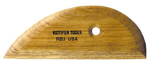 Kemper RB6 Hardwood Potters Rib , Big Ceramic Store