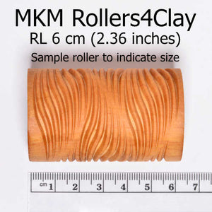 MKM Large Handle Roller Maori Spirals 2 RL-022