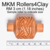 Load image into Gallery viewer, MKM Medium Handle Roller Wild Organic Abstract RM-024