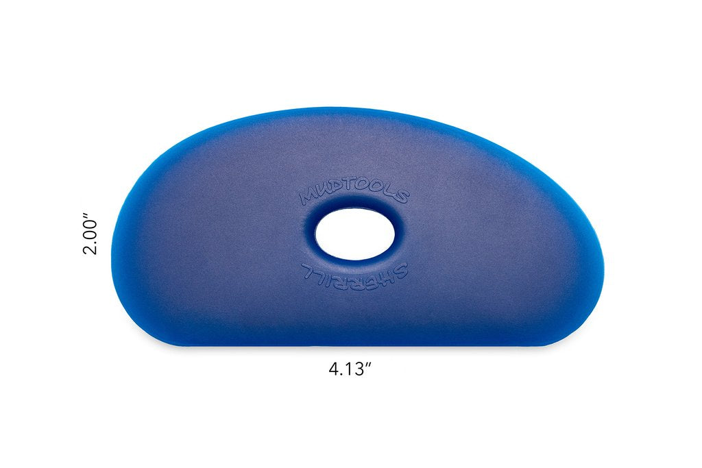 Blue Plastic Rib B5 Mudtools Polymer Rib Firm Blue – The Potter's Center