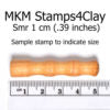 Mini Round Stamp Bear Claw SMR-083