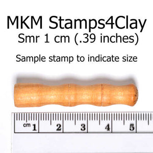 Mini Round Stamp Skull and Crossbones SMR-072
