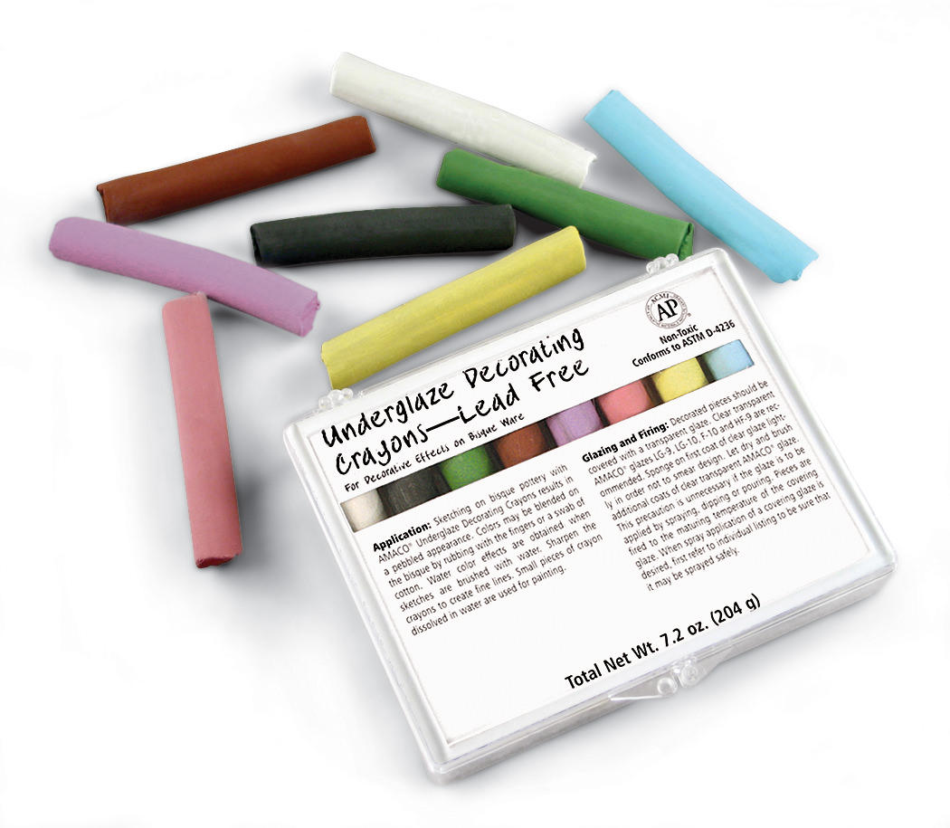 Underglaze Chalk Crayons Set #208 Amaco 41252J