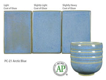 Load image into Gallery viewer, Arctic Blue 35462F Potter&#39;s Choice Cone 5 Glaze (Pint) Amaco PC-21