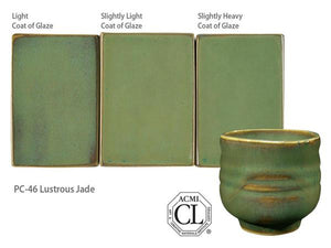 Lustrous Jade 35423F Potter's Choice Cone 5 Glaze (Pint) Amaco PC-46