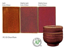 Load image into Gallery viewer, Chun Plum 35424G  Potter&#39;s Choice Cone 5 Glaze (Pint) Amaco PC-55