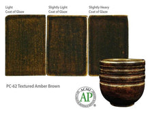 Load image into Gallery viewer, Textured Amber Brown 35474T Potter&#39;s Choice (Pint) Amaco PC-62