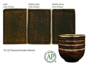 Textured Amber Brown 35474T Potter's Choice (Pint) Amaco PC-62